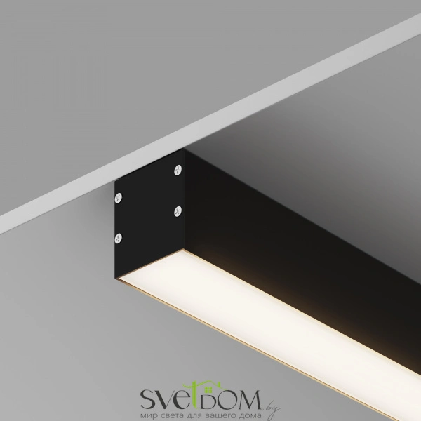 Алюминиевый профиль накладной-подвесной 35x35 (Черный, 2 м), ALM-3535BT-B-2M 633003