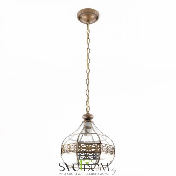 Citilux Гера-2 CL444210 Подвесной светильник витражный Бронза