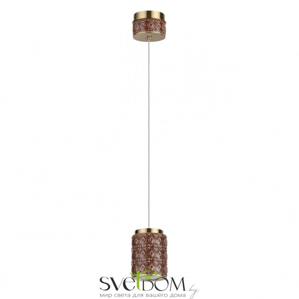5453/5LA L-VISION ODL_EX26 011 светлая бронза/коричневый/металл/керамика/акрил Подвес LED 5W 3000K LULU