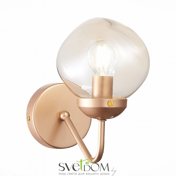 SLE155701-01 Светильник настенный Золотистый/Янтарный E14 1*40W MORE