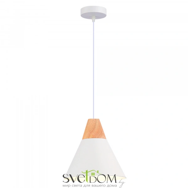 SLE125103-01 Подвес Белый/Белый, Светлое дерево E14 1*40W MODICA