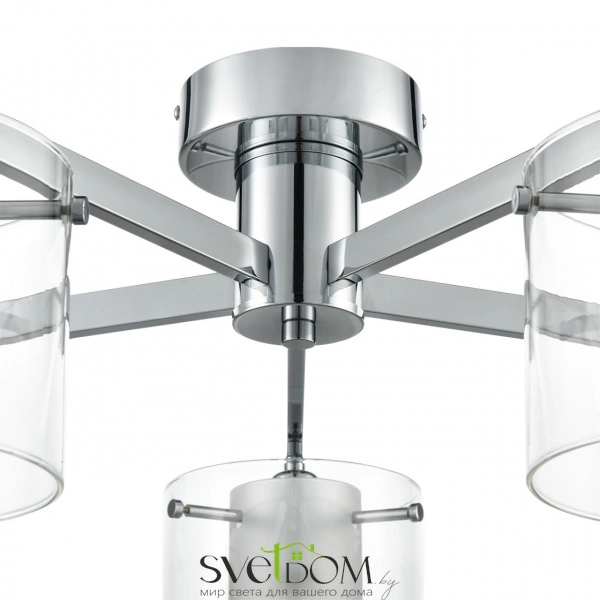 8261/5C MODERNI LN26 135 металл/стекло, хром/прозрачный Люстра потолочная E14 5*40W 220V VERDI