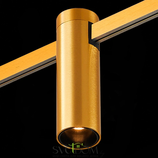 ST810.206.05 Магнитный трековый светильник FARM Золотистый LED 1*5W 3000K 230Lm Ra90 60 IP20 D35xH11 FARM