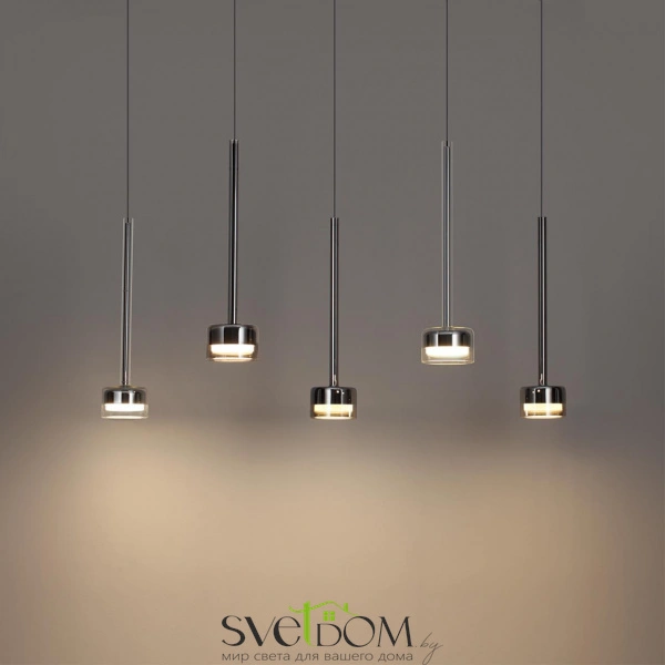 7151/10L HIGHTECH ODL26 347 светильник хром/ прозрачное стекло/металл IP20 LED 10W 3000K 220V LASLO