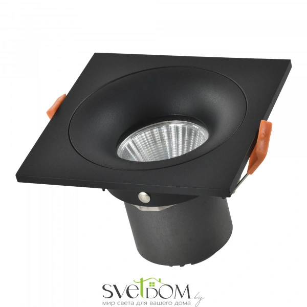 ST259.438.10 Св-к встр. Черный LED 1*10W 3000K 700Lm Ra>90 60° IP44 L100xW100xH66 85-265V Встраиваемые светильники