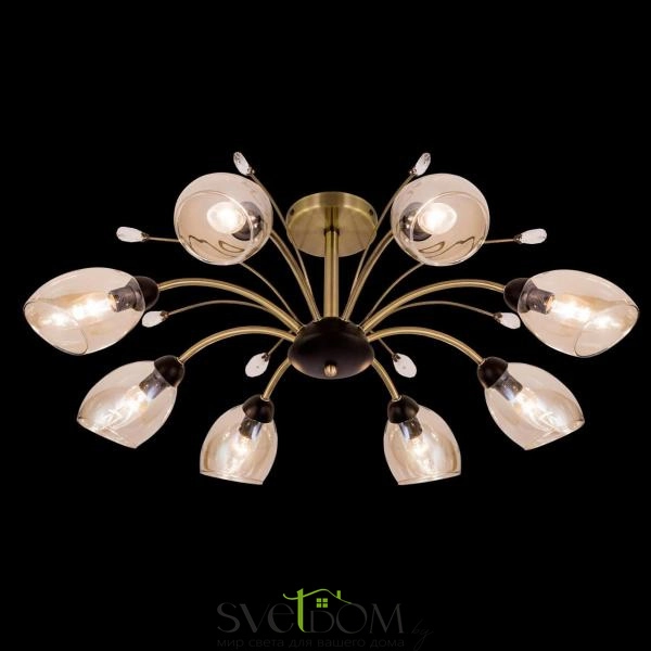 Citilux Комета CL108185 Люстра потолочная Бронза Венге