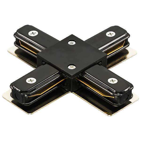 Lightstar 502147 Соединитель трековый однофазный BARRA X-образный ЧЕРНЫЙ