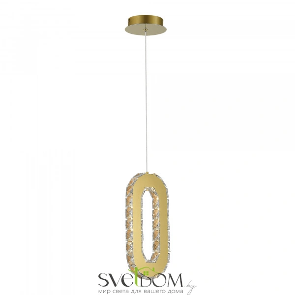 SL6506.203.01 Светильник подвесной ST-Luce Золотистый/Золотистый, Прозрачный LED 1*9W 3000K ALLUNGO
