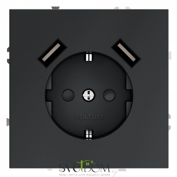 Розетка с USB, А+А Voltum S70 VLS040407 