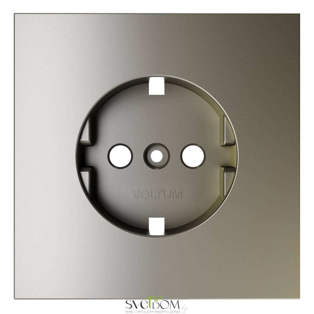 Накладка для розетки с заземлением Voltum S70 Шелк VLS000604 Voltum VLS000604