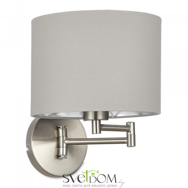 SLE300511-01 Светильник настенный Никель/Серый, Серебристый E27 1*40W BRESCIA
