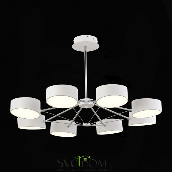 SLE6005-502-08 Светильник потолочный Белый, Хром/Белый LED 8*10W VALLE