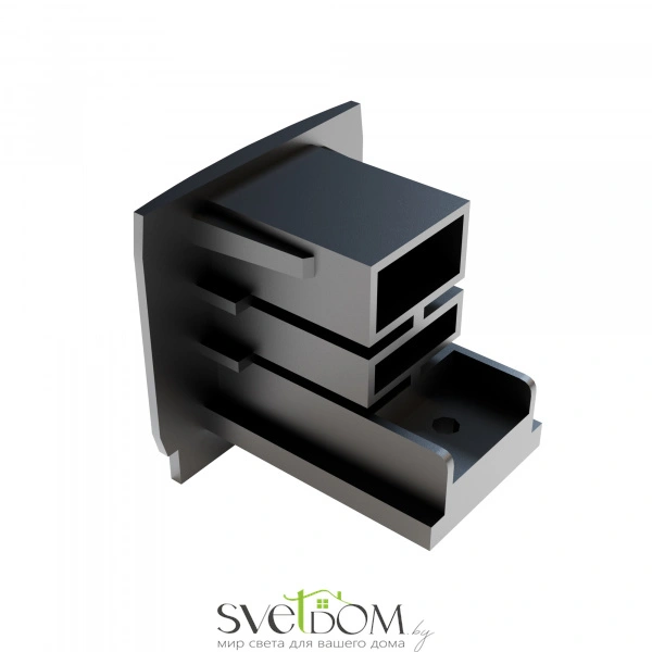 Заглушка торцевая Trinity черный, 1шт TRA005EC-31B