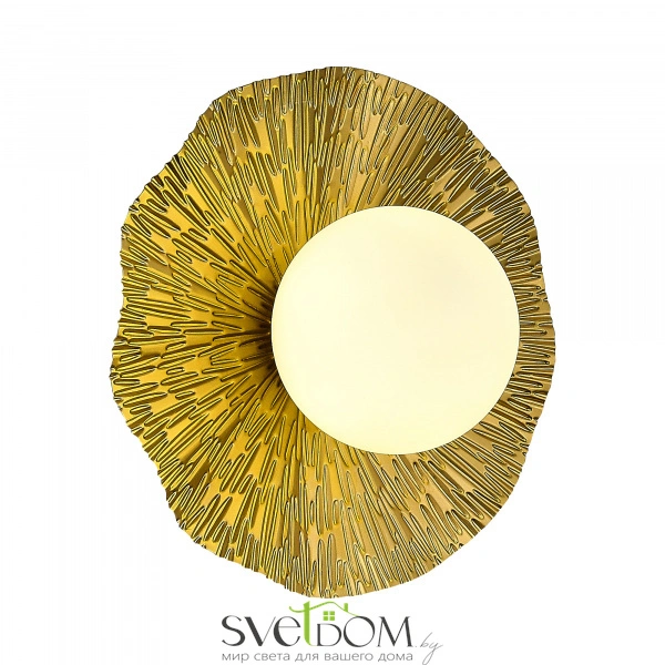 SLE1196-301-01 Светильник настенный Латунь/Белый G9 1*5W 4000K LOREA