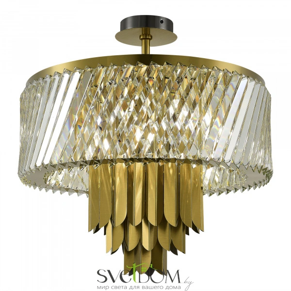 SL1635.302.09 Люстра потолочная ST-Luce Латунь/Прозрачный E14 9*40W NARI