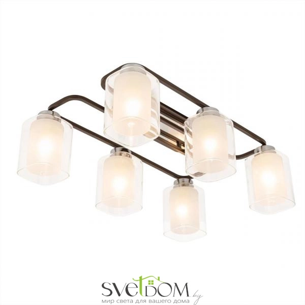 Citilux Румба CL159261 Люстра потолочная Венге Хром