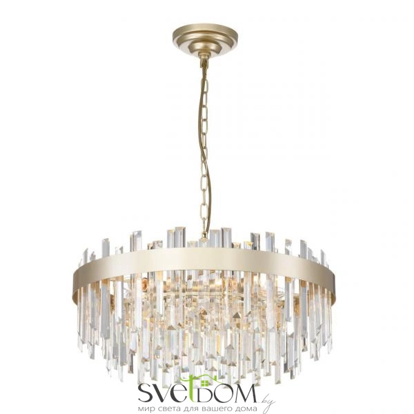 Citilux Лаура CL301282 Люстра хрустальная подвесная Шампань