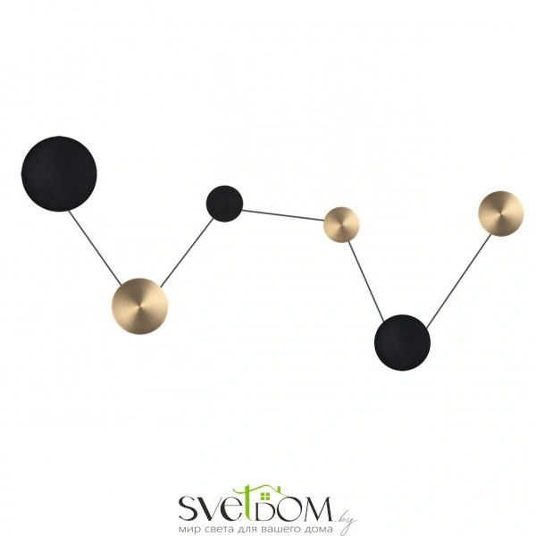 7115/36WL HIGHTECH ODL26 451 светильник черный/бронза/металл IP20 LED 36W 1620Лм 3000K 220-240V GALAXY (ВМЕСТО 4211/51WL)