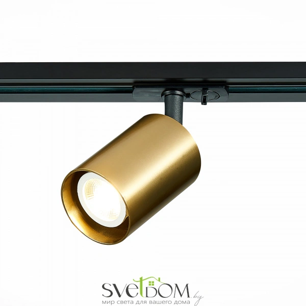 ST302.206.01 Св-к трек. Золотистый GU10 1*50W  IP20 L100xW70xH172 220V Без ламп Однофазная трековая система
