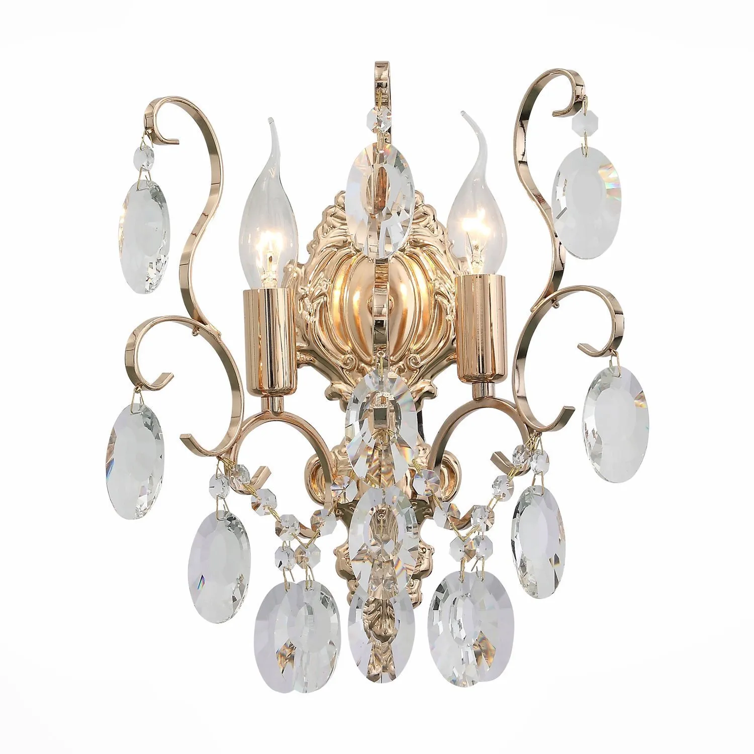 SL846.201.02 Бра ST-Luce Золотистый/Прозрачный E14 2*40W ORECCHINI