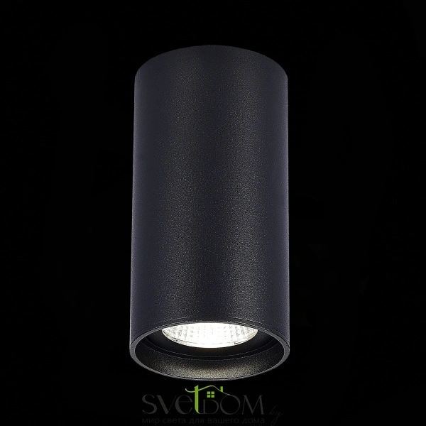 ST157.442.15 Светильник потолочный Черный LED 1*15W 4000K 1 200Lm Ra>90 60° IP44 D75xH140 220-265V Накладные светильники