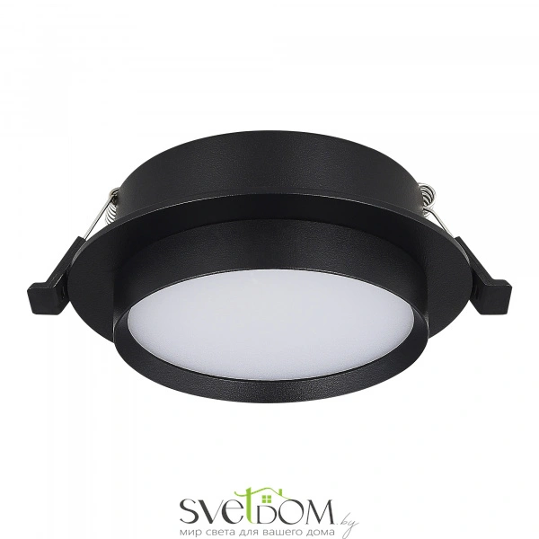 ST258.408.01 Св-к встр. Черный GX53 1*50W IP20 D109xH43 220V Без ламп Встраиваемые светильники