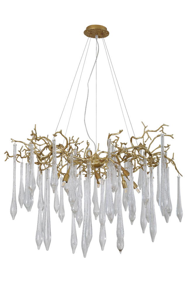 Люстра Crystal Lux REINA SP8 D1000 GOLD PEARL Crystal Lux