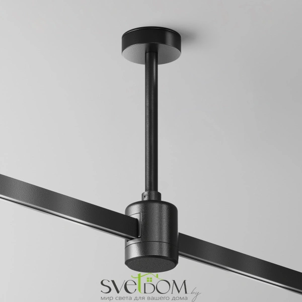 Крепление потолочное Short 138мм с прямым коннектором питания Flarity черный TRA156C-IPCL1-B