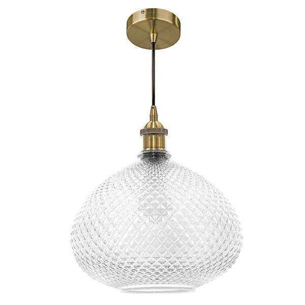 Lightstar 798031 Люстра GENNI 1х40W E27 ЛАТУНЬ/ПРОЗРАЧНЫЙ