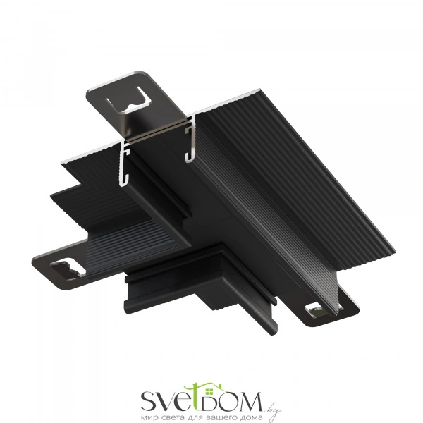 Т- образный коннектор встраиваемый Basity, черный TRA172CT-12B