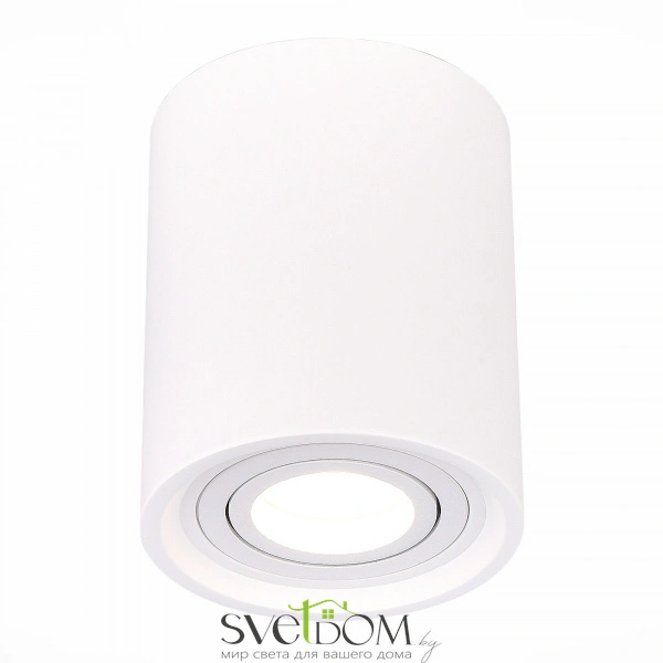 ST156.502.01 Светильник потолочный Белый GU10 1*50W IP20 D100xH120 180-240V Без ламп Накладные светильники
