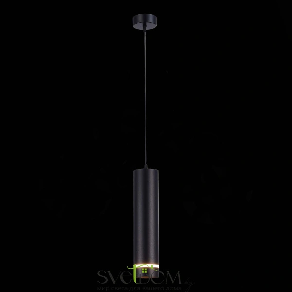 ST115.443.12 Светильник подвесной Черный LED 1*12W 4000K 936Lm Ra>90 120° IP20 D80xH300 165-265V Подвесные светильники