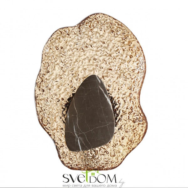 5461/12WLA L-VISION ODL_EX26 053 черный/янтарный/коричневый/металл/стекло/мрамор Настенный светильник LED x 12W 3000K CORALLA