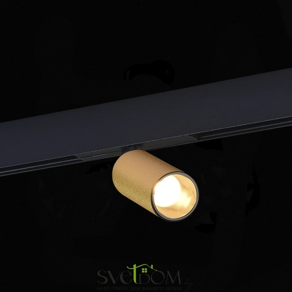 ST807.236.12 Магнитный трековый светильник Золотистый LED 1*12W 3000K 500Lm Ra>90 IP20 D50xH173 48VV SKYLINE 48