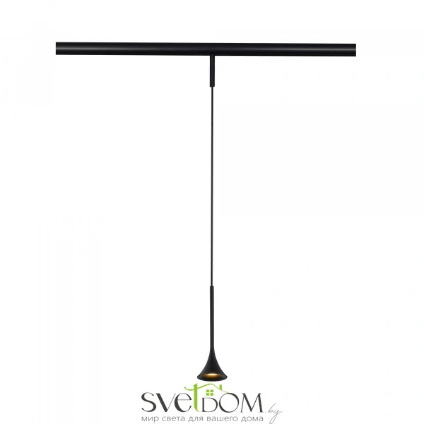 ST688.436.05 Магнитный трековый светильник Черный LED 1*5W 3000K Lm Ra>90  IP20 D70xH225 24V SUPER5