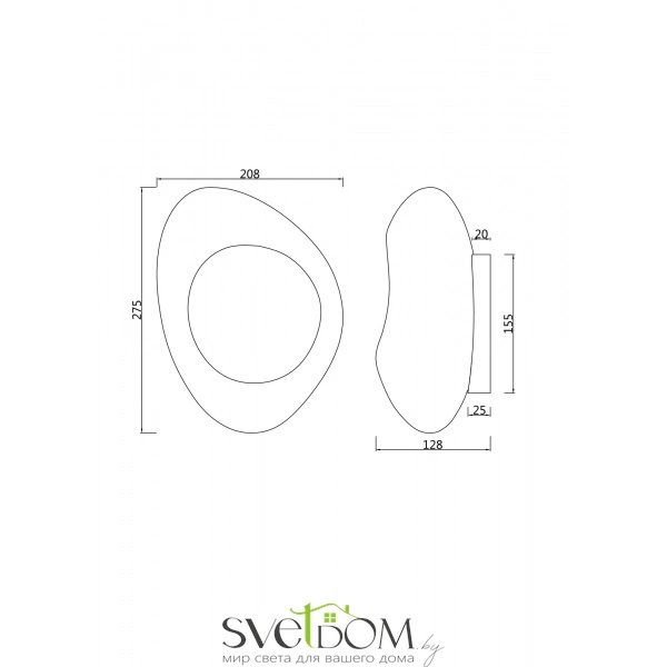 Настенный светильник (бра) Maytoni MOD306WL-01CH