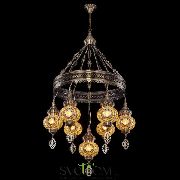 CITILUX CL419165 Каир Мозаика Янтарь Люстра