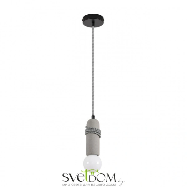 8365/1A ECO LN26 330 черный/серый, металл/бетон Подвес E27 LED 10W 220V TESLA