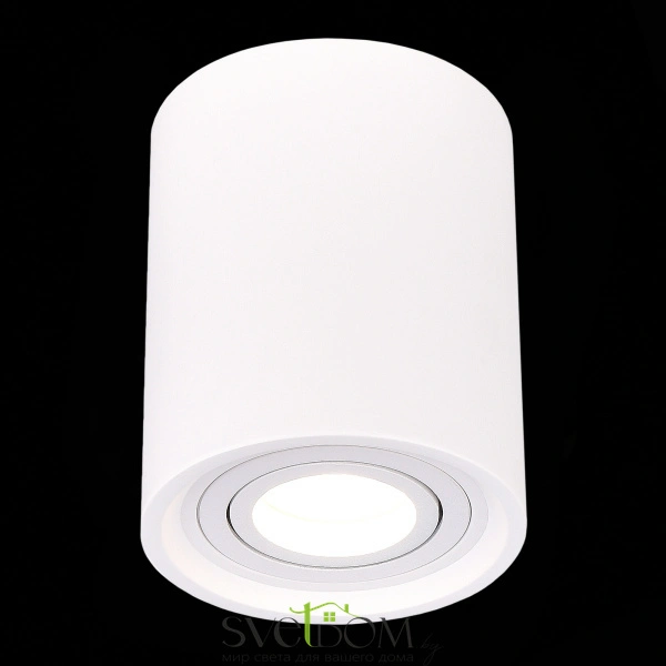 ST156.502.01 Светильник потолочный Белый GU10 1*50W IP20 D100xH120 180-240V Без ламп Накладные светильники