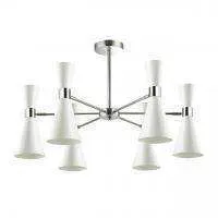 3661/6C MODERNI LN18 153 хром/матовый белый Люстра потолочная E14 6*60W 220V QUINN