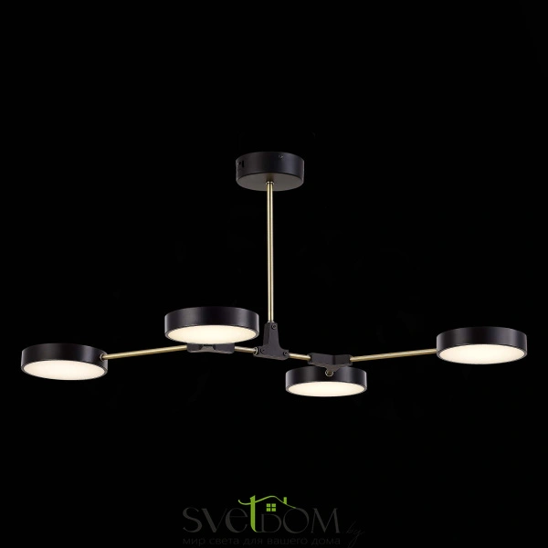 SLE6004-402-04 Светильник потолочный Черный, Латунь/Черный LED 4*10W MONTA