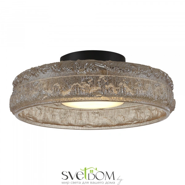 SL6143.422.01 Светильник потолочный ST-Luce черный/шампань LED 1*15W 4000K ANTIKE