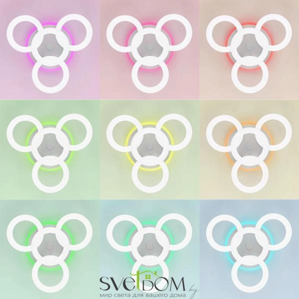 Citilux Паркер Смарт CL225A140E RGB Умная люстра Белая