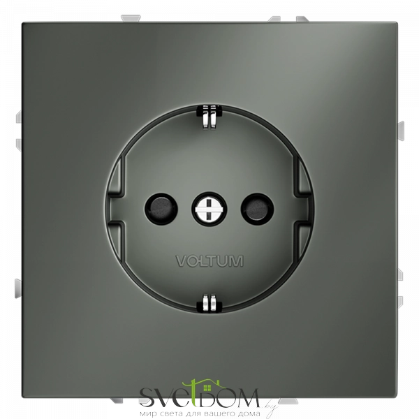 Розетки электрические с заземлением и шторками  Voltum S70 VLS040206 