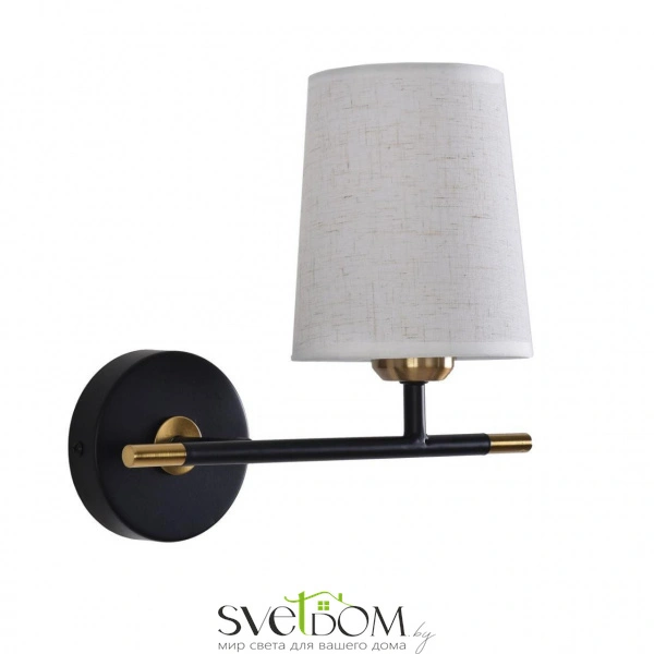 8359/1W CLASSI LN26 522 медь/черный/белый, металл/текстиль Бра E27 60W 240V CLAUDI