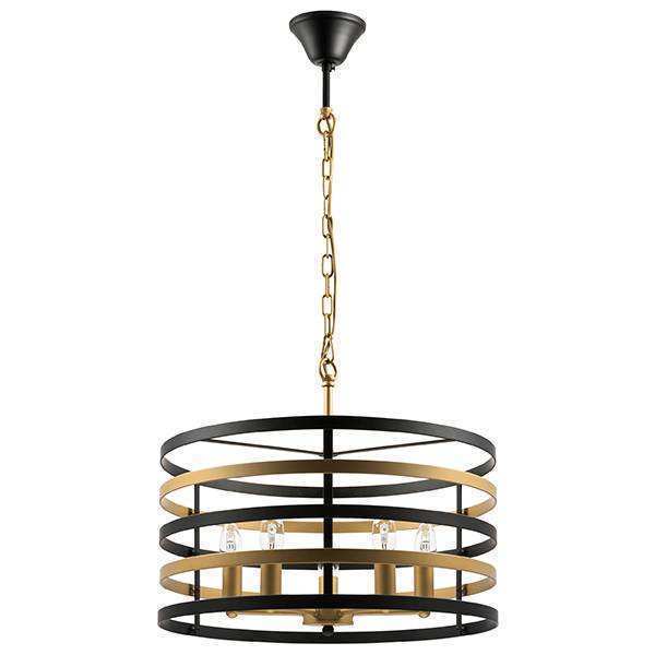 Lightstar 735050 Люстра EPSILON 5х40W E14 ЧЕРНЫЙ/ЗОЛОТО