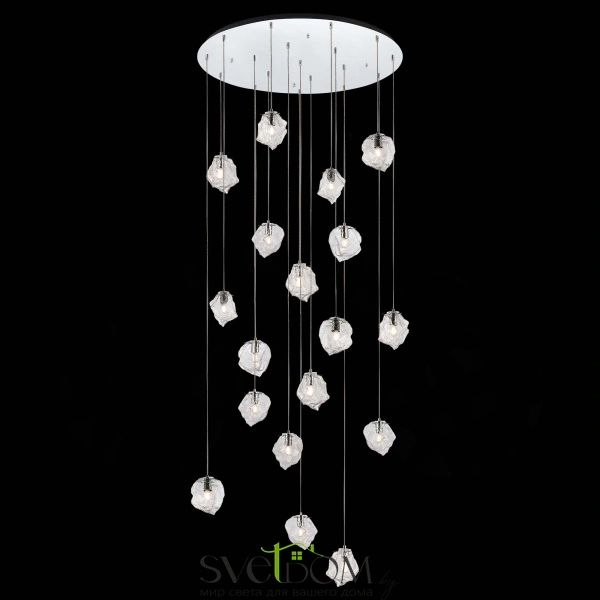 SL1175.103.18 Светильник подвесной ST-Luce Хром/Прозрачный E14 18*40W PORTICI
