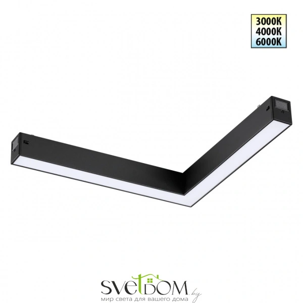 359944 PORT NT25 212 черный Трековый светильник с переключ. цв. темпер. IP20 LED 20W 3000К\4000К\6000К 90-240V VECTOR