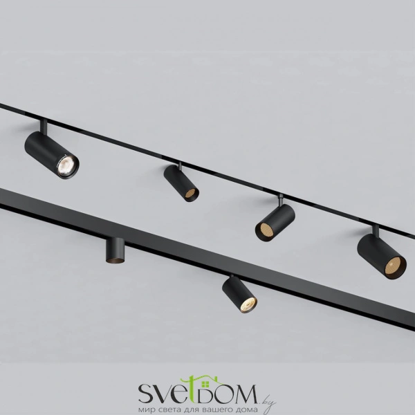 359956 PORT NT25 220 черный Трековый светильник с переключ. цв. темпер. IP20 LED 3000К\4000К\6000К 12W 90-240V VECTOR