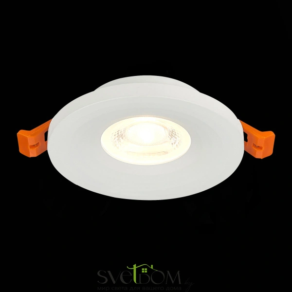 ST205.508.01 Св-к встр. Белый GU10 1*50W  D95xH27 220V Без ламп Встраиваемые светильники